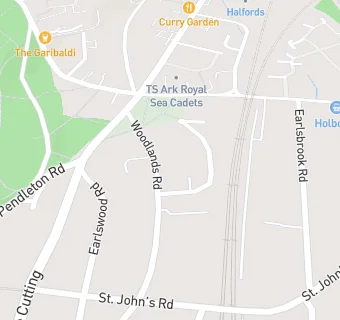 map for Woodlands Road Medical Centre