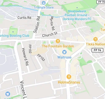 map for Dorking Brasserie