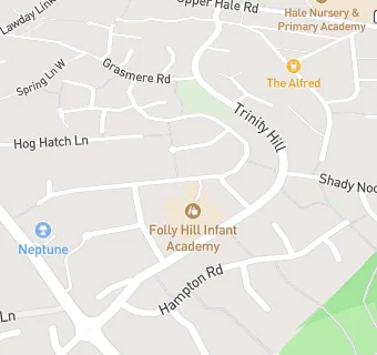 map for Folly Hill County Infant School