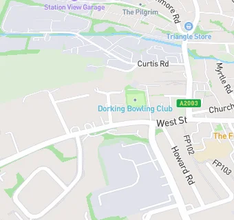 map for Busy Bees at Dorking Westcott Road