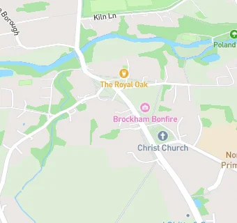 map for Brockham Village Hall