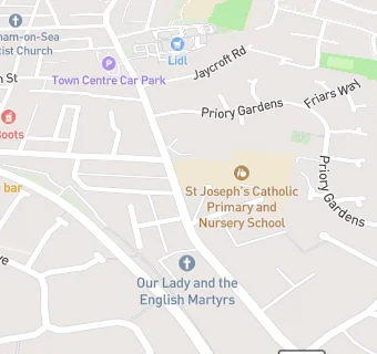 map for St. Josephs Catholic Primary School & Nursery