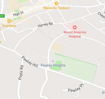 map for Holy Trinity Pewley Down Infant School