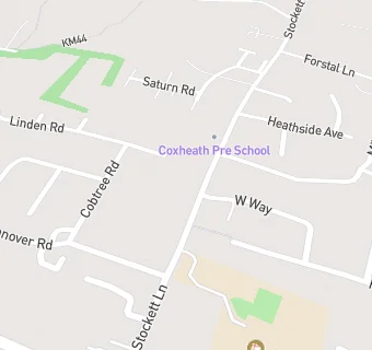 map for Coxheath Pre School