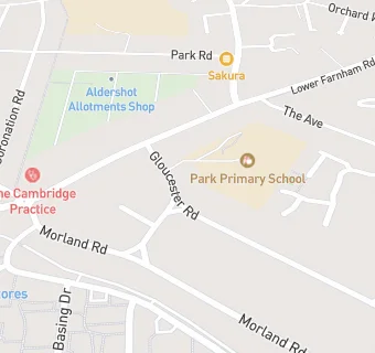 map for Park Primary School