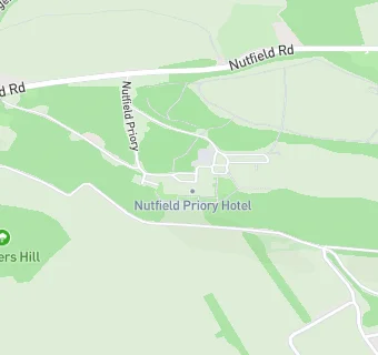 map for Nutfield Priory Hotel