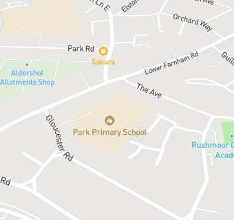 map for Park Primary School