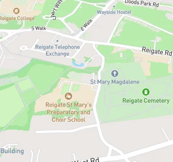 map for Reigate St Mary's Preparatory School