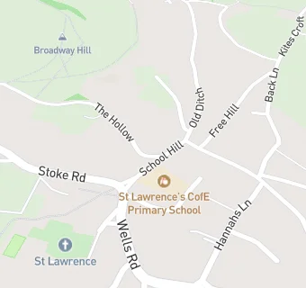 map for St Lawrence's CofE Primary School