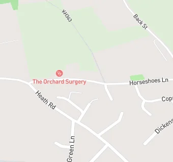 map for The Orchard Surgery