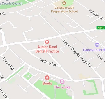 map for Austen Road Surgery