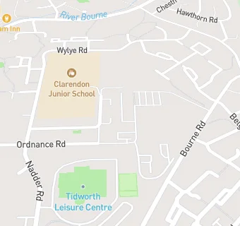 map for Clarendon Junior School (Clarendon Federation)