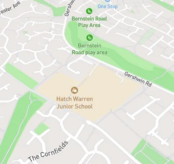 map for Hatch Warren Junior School