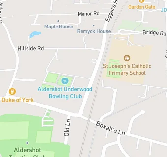 map for Underwood Bowling Club