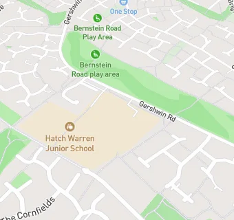 map for Hatch Warren Infant School