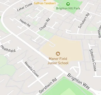 map for Manor Field Junior School