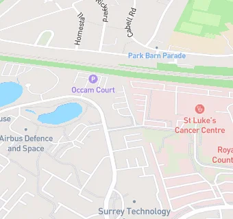 map for Guildford Nuffield Hospital