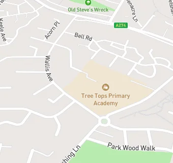 map for Bell Wood Infant and Nursery School