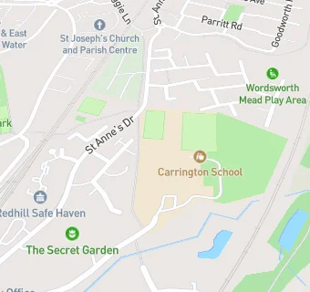 map for Carrington School