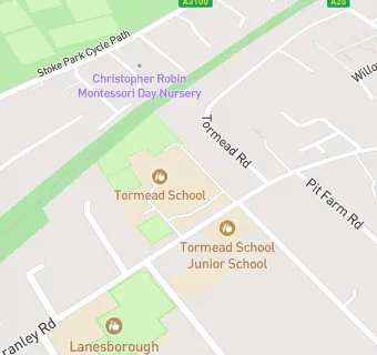 map for Holroyd Howe at Tormead School