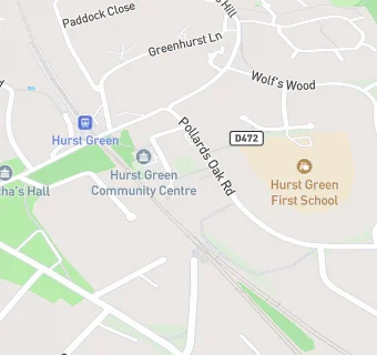 map for Hurst Green Pharmacy