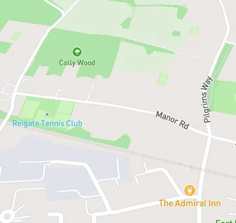 map for Reigate Squash Club