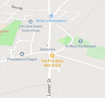 map for Eastry Fish Bar