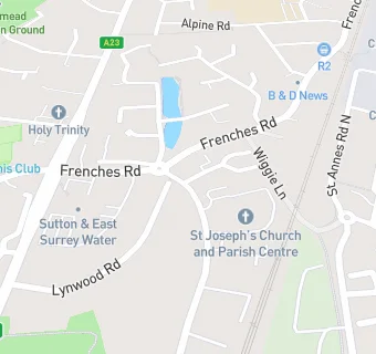 map for St Josephs Parish Centre