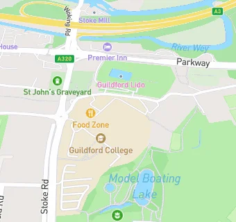 map for Guildford College of Further and Higher Education