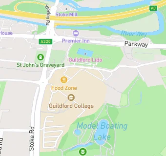 map for Recharge At Guildford College