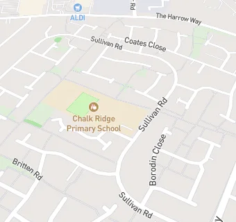 map for Chalk Ridge Primary School