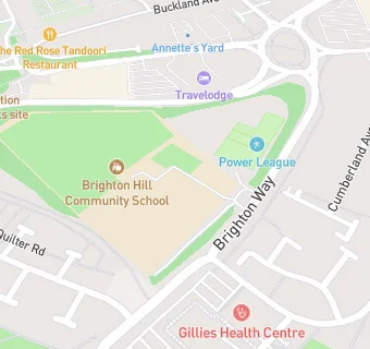 map for Brighton Hill Community School