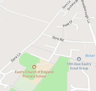 map for Eastry Church Of England Primary School