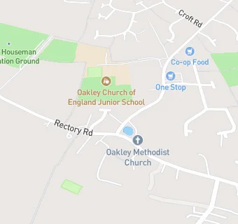 map for Oakley Church of England Junior School