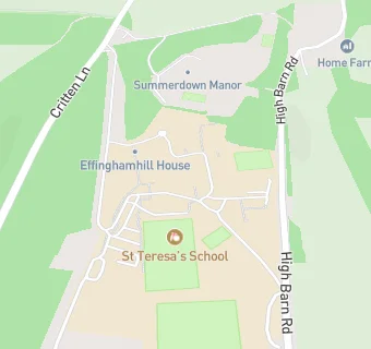 map for St Teresa's School