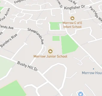 map for Bushy Hill Junior School