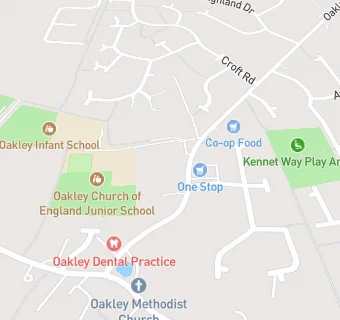 map for HC3S At Oakley Infant And Junior Schools