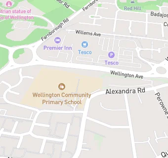 map for Wellington Community Primary School