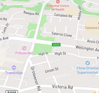 map for Princes Gardens Surgery