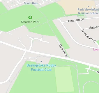 map for Basingstoke Rugby Club