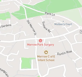 map for Merrow Park Surgery