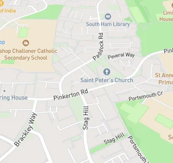 map for St. Peters Day Nursery