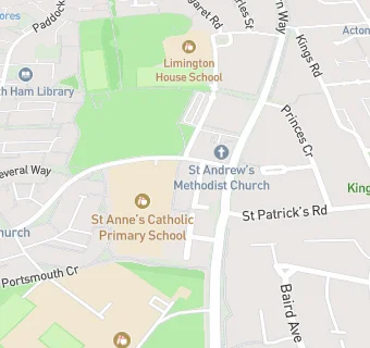 map for St Annes Catholic Primary School