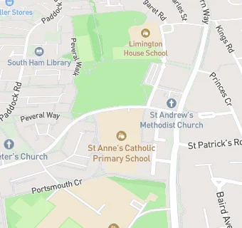 map for St Anne's Catholic Primary School