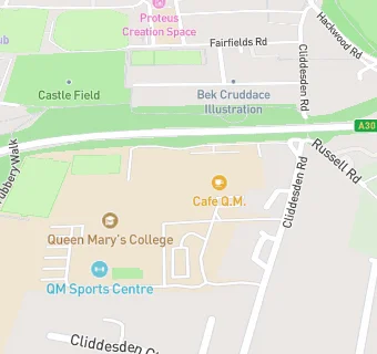 map for Queen Mary's College