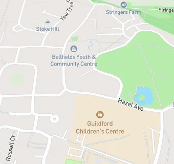 map for Guildford Nursery School and Family Centre