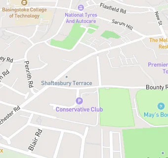 map for Basingstoke Conservative Club