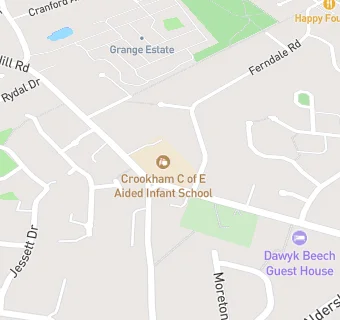 map for Crookham CofE Infants' School