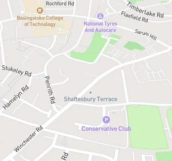 map for Winchester Road Dental Practice