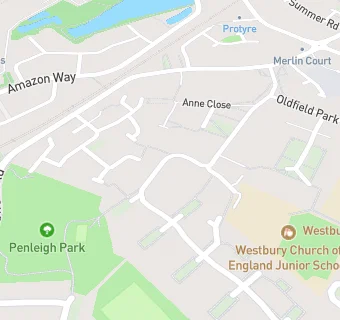 map for Westbury Junior School